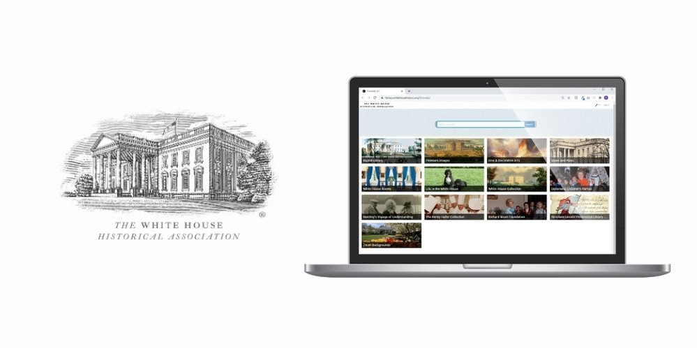 The White House Historical Association's Digital Library home screen