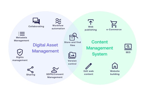 DAM and CMS - Whats the difference