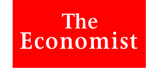 Logo: Red square and text: The Economist