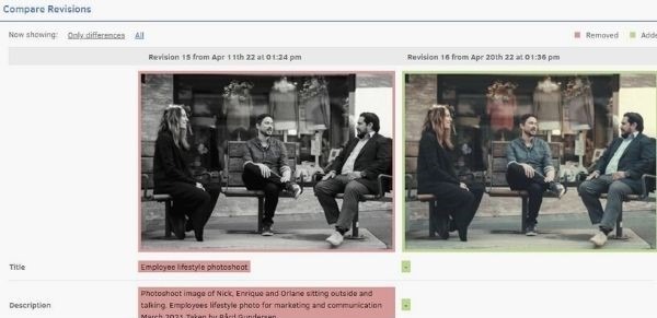 Versioning screenshot blog