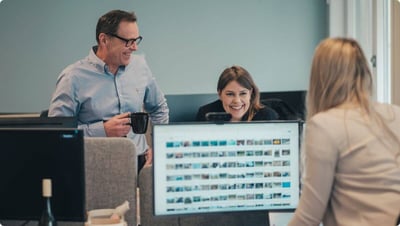Marketing Team using a DAM system