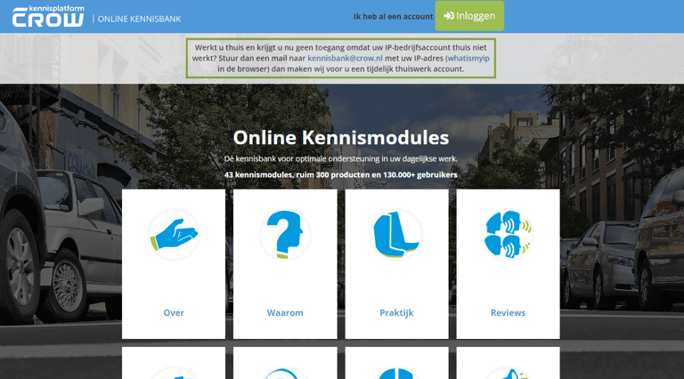 CROW Knowledge Database (Online Kennisbank)