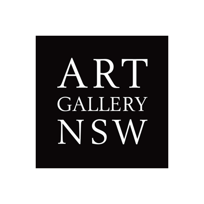 Logo: black square with text Art Gallery NSW