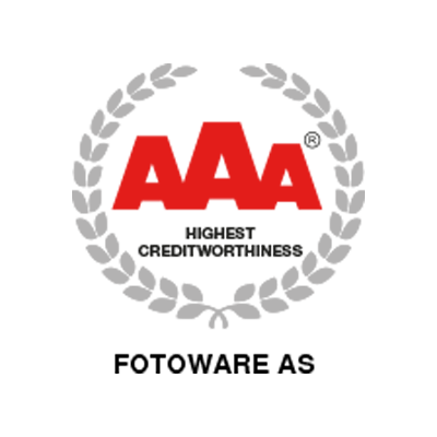 Badge showing that FotoWare has AAA rating