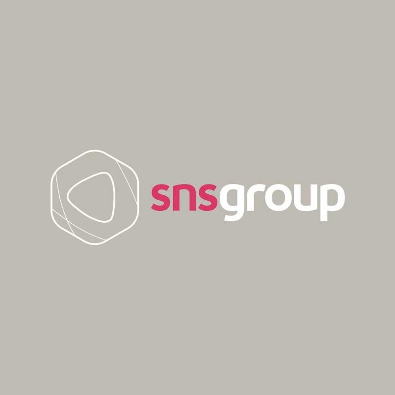SNS Group logo - a visual content creation agency delivering photography, video, design