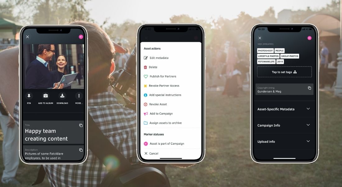The FotoWare DAM app is perfect for media and entertainment