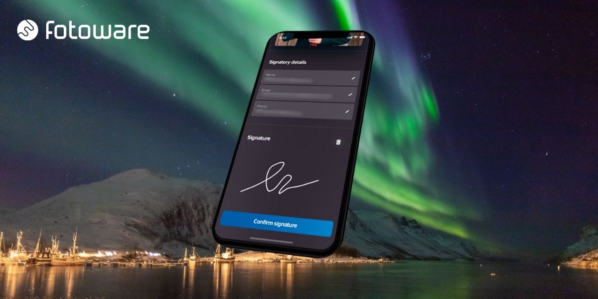 The new GDPR consent form from FotoWare - available on mobile devices 