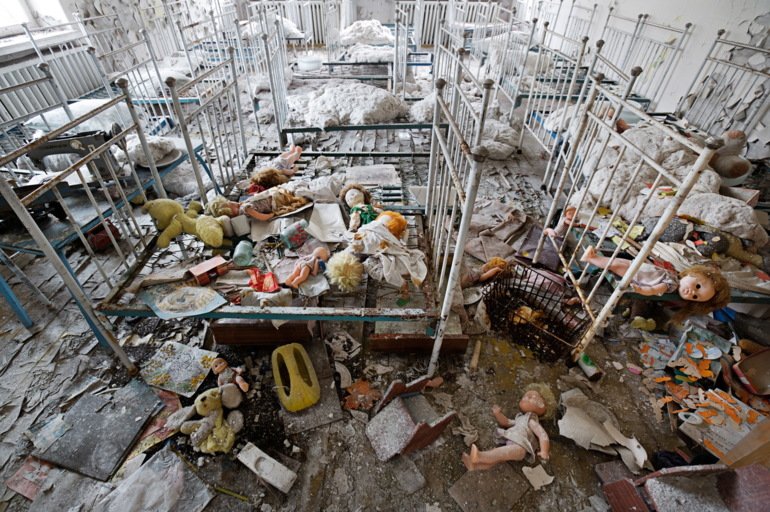 On the day of the Chernobyl disaster, children oblivious to the nuclear accident played in this kindergarten