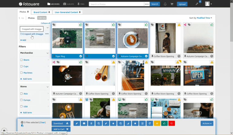 Deep learning technology for content Aware Cropping, By Imagga - available in FotoWare products