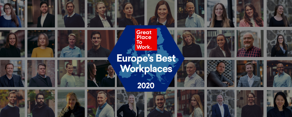 FotoWare Ranked as One of the 2020 Best Workplaces in Europe by Great Place to Work®