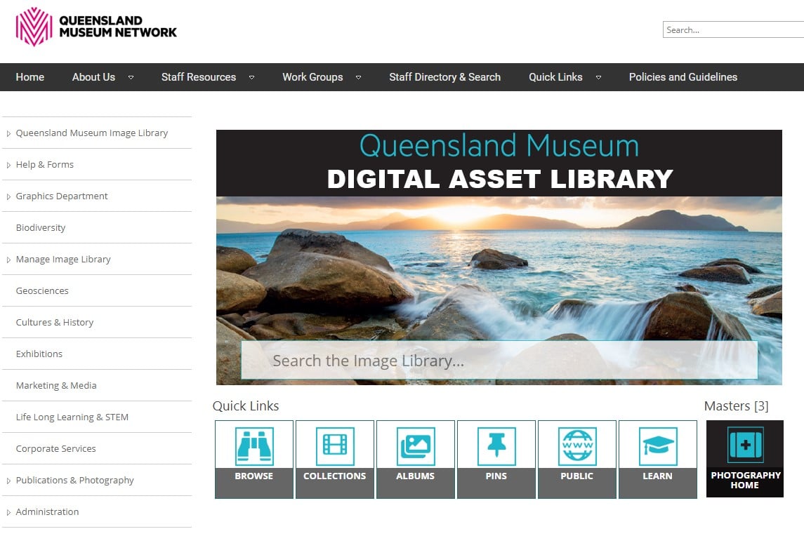 Queensland Museum Digital Asset Library