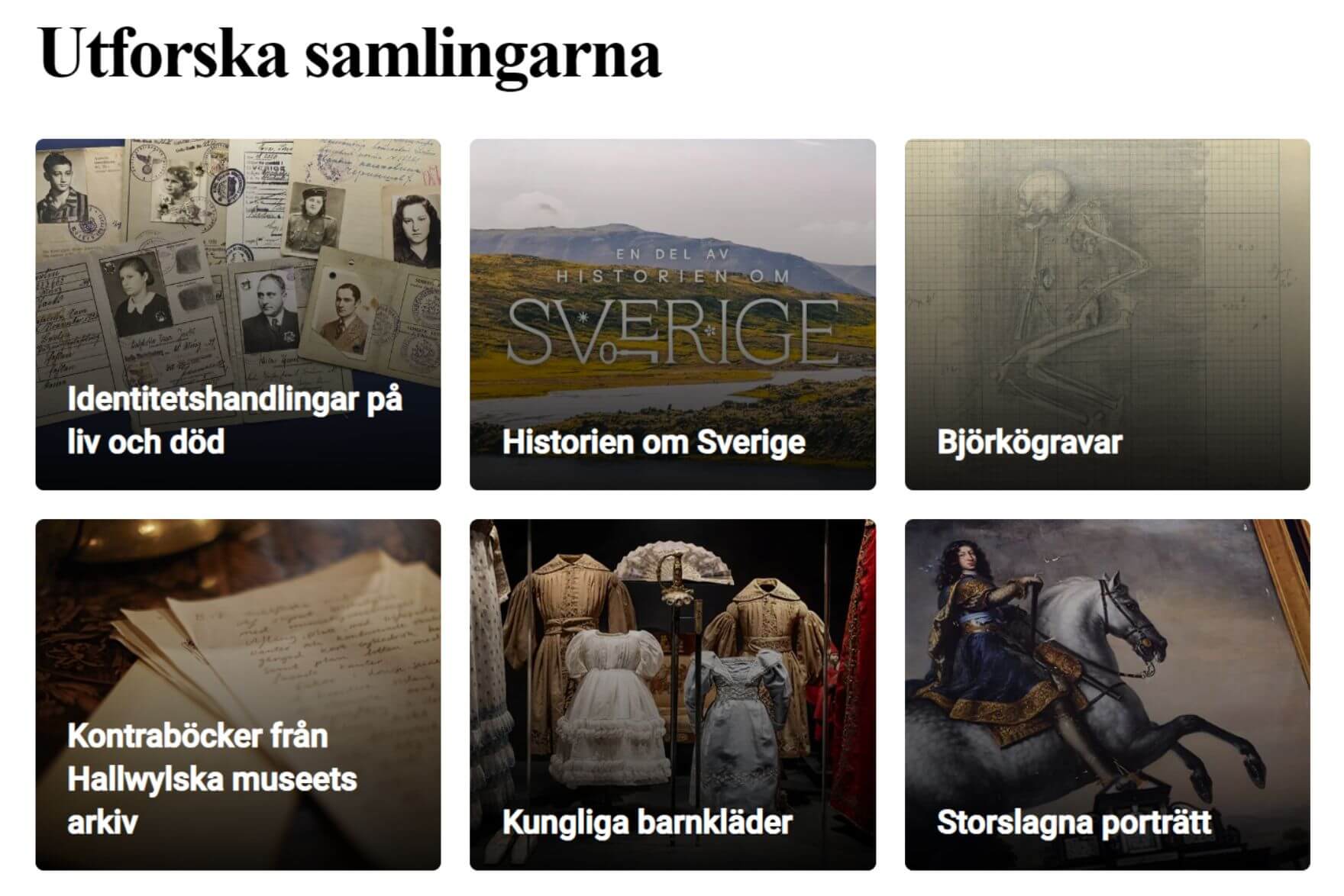 Statens Historiska Museer archive