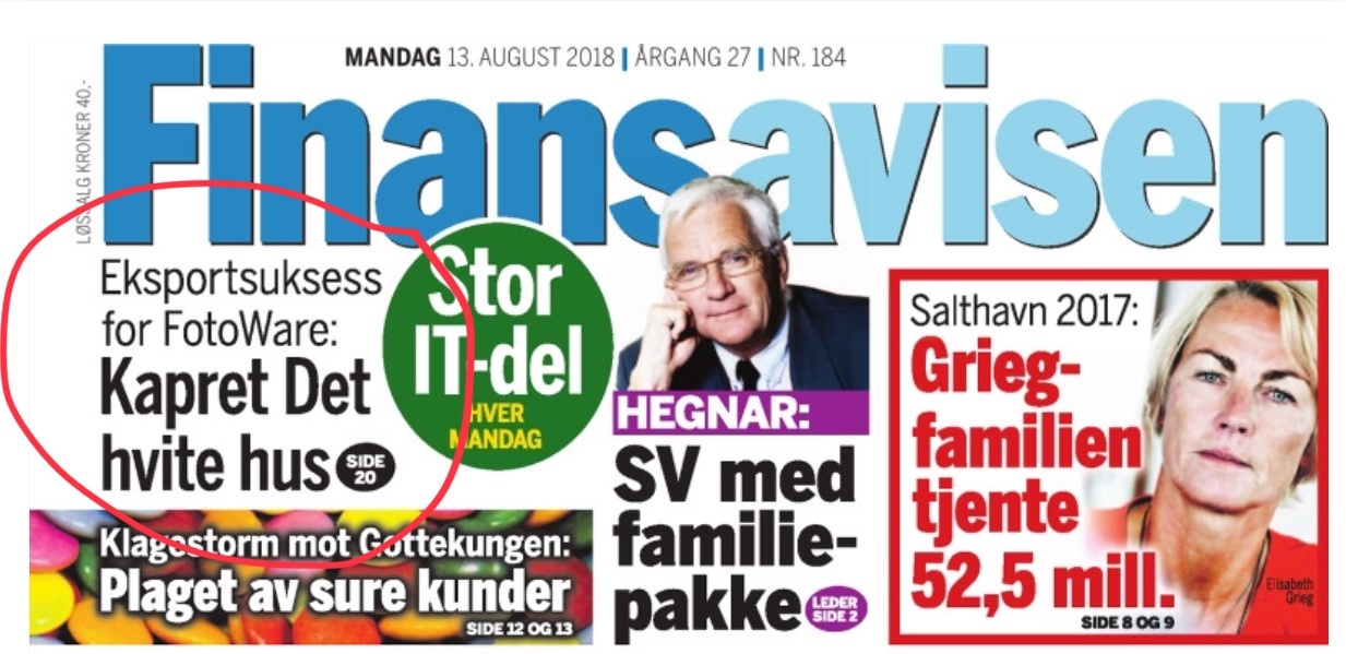 Finansavisen August 13 2018