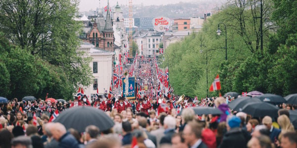 Oslo on Norwegian Constitution Day - Photo by Gadiel Lazcano on Unsplash