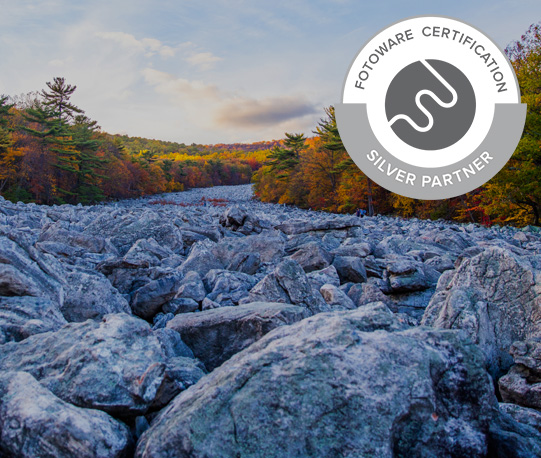 SCS - Silver Partner. Boulders in a national park creek