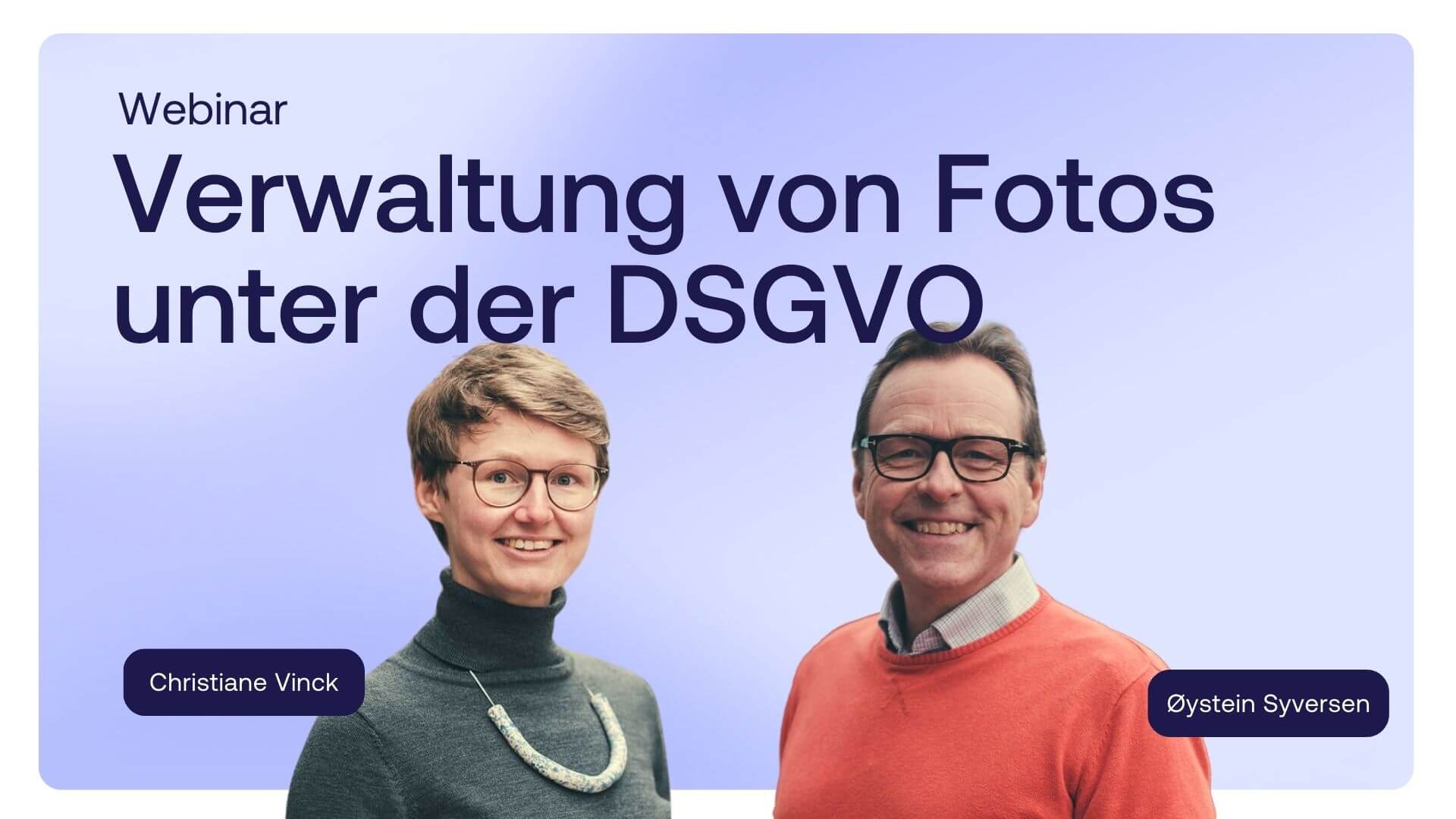 DSGVO für Fotos Webinar - Consent Management mit Fotoware